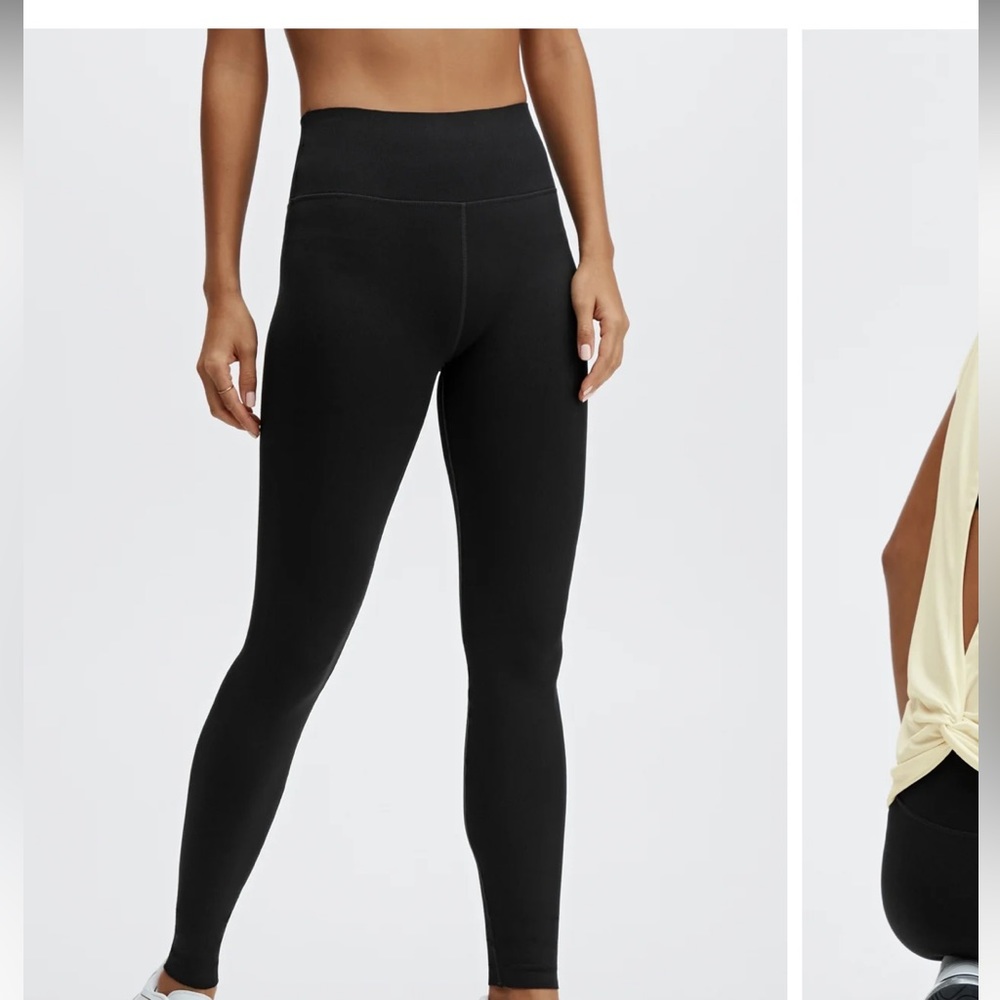Fabletics SculptKnit black  high waisted leggings tights pants XS